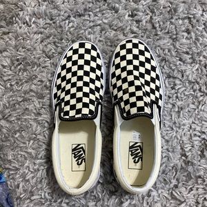 Checkered Slip on Vans
